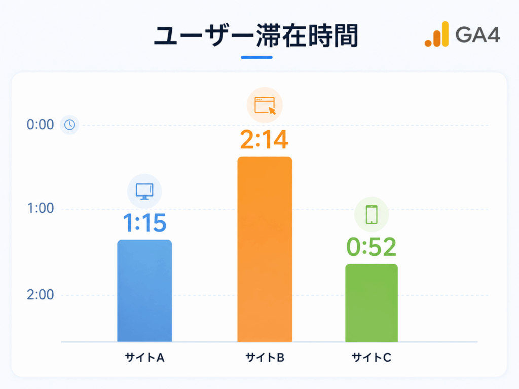 ユーザー滞在時間